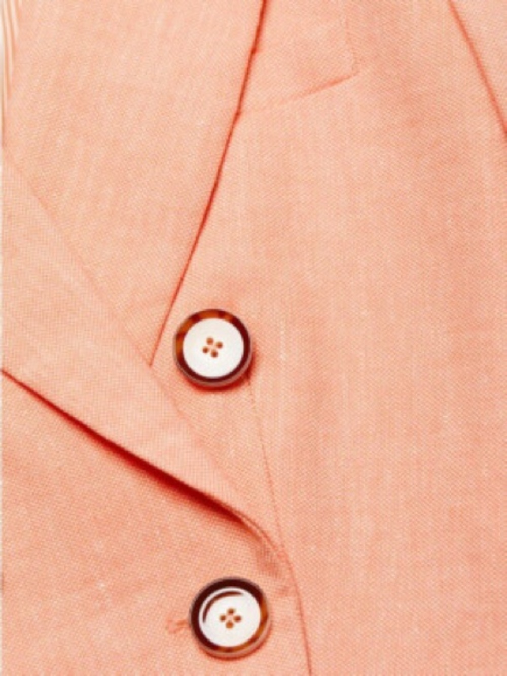 Veronica Beard Double-Breasted Peach Blazer Jacket - Picture 5 of 16